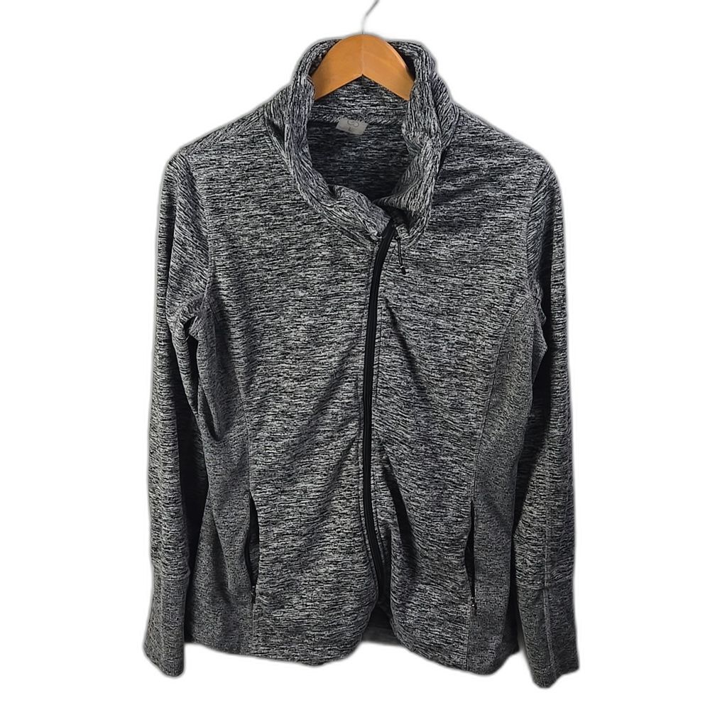 CALIA Women's Gray Full Zip Activewear Lightweight Jacket Sz L